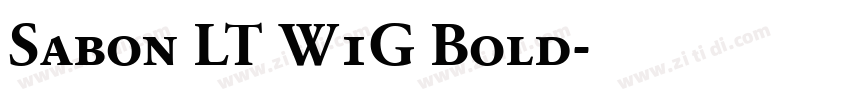 Sabon LT W1G Bold字体转换 Sabon LT W1G Bold字体转换